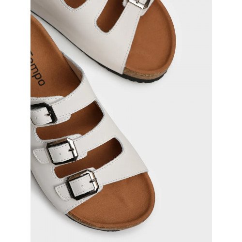 Сабо белые El Tempo кожа натуральная Женские XH115_02_06_SP (El Tempo) "XH115_02_06_SP (El Tempo)" 3