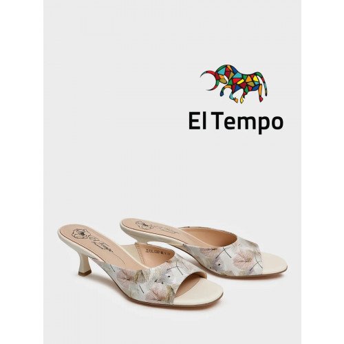 Сабо молочные El Tempo кожа натуральная Женские JL030_02KP-ML-V "JL030_02KP-ML-V" 1