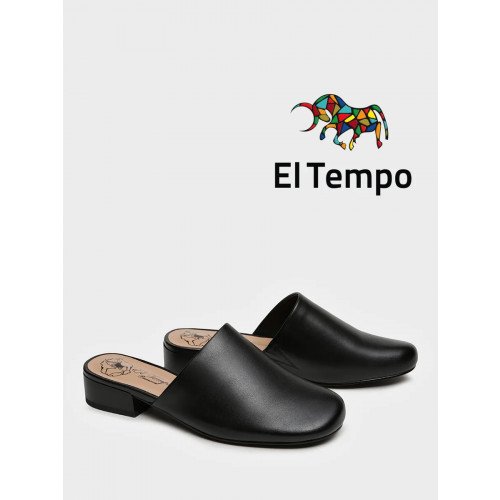 Сабо черные El Tempo кожа натуральная Женские ZJ029_02ST-BL-V "ZJ029_02ST-BL-V" 1