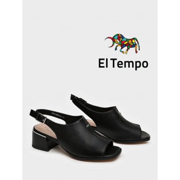 Босоножки черные El Tempo кожа натуральная Женские DI034_02SP-BL-V DI034_02SP-BL-V