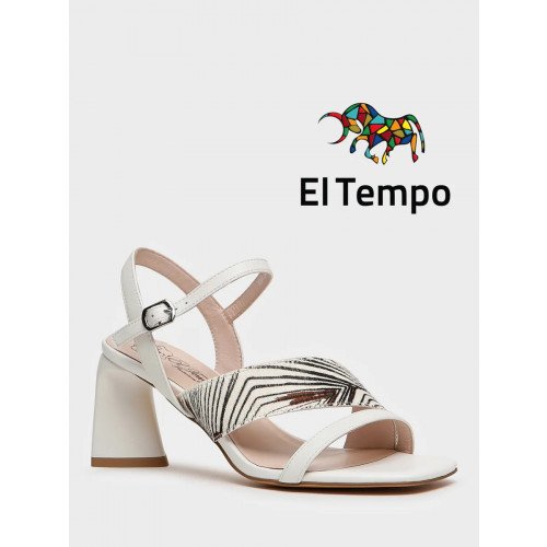 Босоножки белые El Tempo кожа натуральная Женские XJ019_01SK-WT-V "XJ019_01SK-WT-V" 1