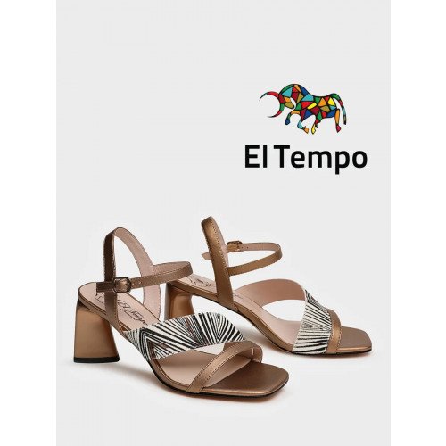 Босоножки бронзовые El Tempo кожа натуральная Женские XJ019_01SK-BZ-V "XJ019_01SK-BZ-V" 1