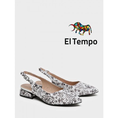 Туфли белые El Tempo кожа натуральная Женские DI128_01SP-WT-V "DI128_01SP-WT-V" 1