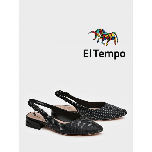 Туфли черные El Tempo кожа натуральная Женские DI048_03SP-BL-V "DI048_03SP-BL-V" 1