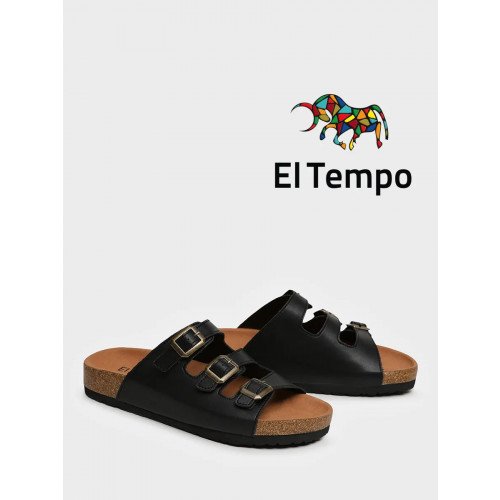 Сабо черные El Tempo кожа натуральная Женские XH115_02_01_SP (El Tempo) "XH115_02_01_SP (El Tempo)" 1