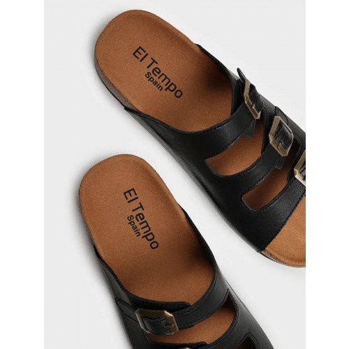 Сабо черные El Tempo кожа натуральная Женские XH115_02_01_SP (El Tempo) "XH115_02_01_SP (El Tempo)" 2