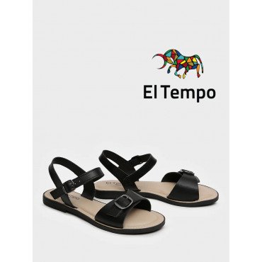 Сандалии черные El Tempo кожа натуральная Женские MD050_01_01_SP MD050_01_01_SP