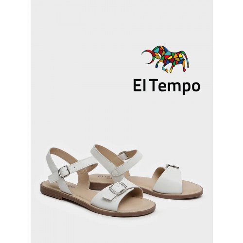 Сандалии белые El Tempo кожа натуральная Женские MD050_01_06_SP "MD050_01_06_SP" 1