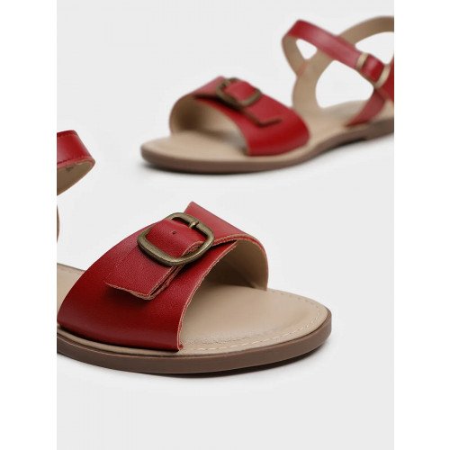 Сандалии красные El Tempo кожа натуральная Женские MD050_01_04_SP "MD050_01_04_SP" 2