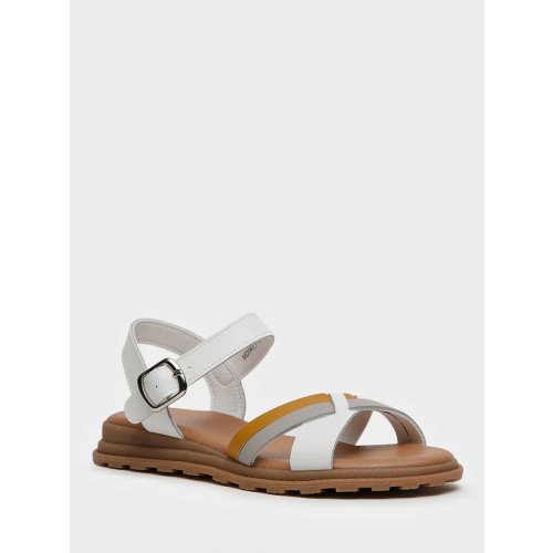 Сандалии белые El Tempo кожа натуральная Женские MD043_01_06_SP "MD043_01_06_SP" 2