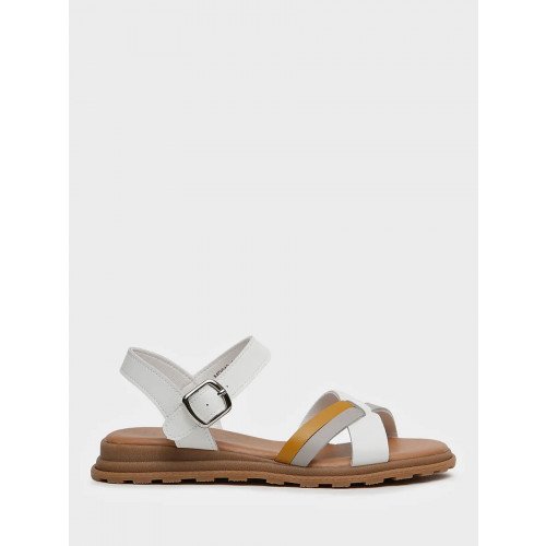 Сандалии белые El Tempo кожа натуральная Женские MD043_01_06_SP "MD043_01_06_SP" 3