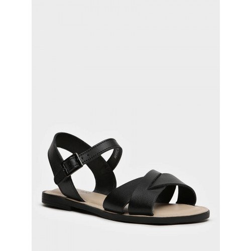 Сандалии черные El Tempo кожа натуральная Женские MD050_02_01_SP "MD050_02_01_SP" 2