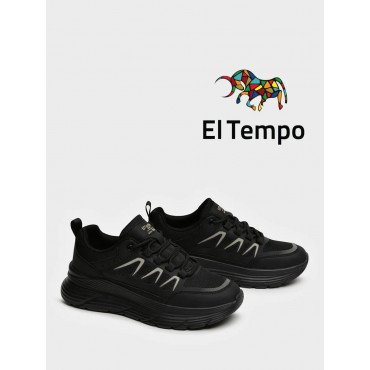 Кроссовки черные El Tempo текстиль Мужские SE020_01TT-BL SE020_01TT-BL