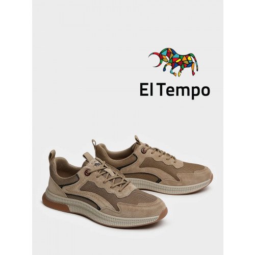 Кроссовки бежевые El Tempo Текстиль/Спилок Мужские CVS271_JRT02-2302-06_BEIGE "CVS271_JRT02-2302-06_BEIGE" 1