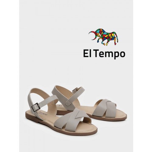 Сандалии серые El Tempo кожа натуральная Женские MD050_02_15_SP "MD050_02_15_SP" 2