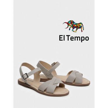 Сандалии серые El Tempo кожа натуральная Женские MD050_02_15_SP MD050_02_15_SP