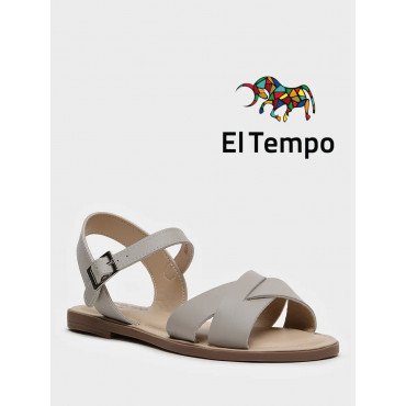 Сандалии серые El Tempo кожа натуральная Женские MD050_02_15_SP MD050_02_15_SP