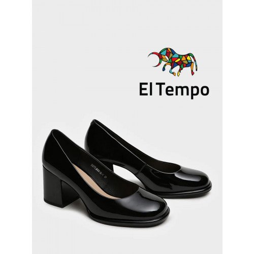 Туфли черные El Tempo кожа натуральная Женские XX072_01SK-BL-V "XX072_01SK-BL-V" 1