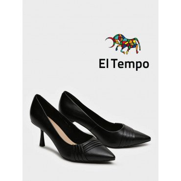 Туфли черные El Tempo кожа натуральная Женские KK053_03ST-BL-V KK053_03ST-BL-V