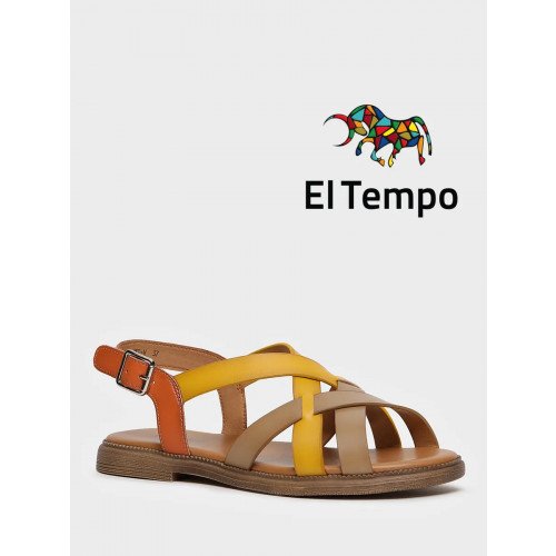 Сандалии коричневые El Tempo кожа натуральная Женские SL035_02SP-MT-V "SL035_02SP-MT-V" 1