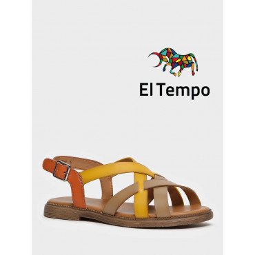 Сандалии коричневые El Tempo кожа натуральная Женские SL035_02SP-MT-V SL035_02SP-MT-V