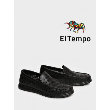 Мокасины черные El Tempo кожа натуральная Мужские VIC8-24_H007481_BLACK VIC8-24_H007481_BLACK