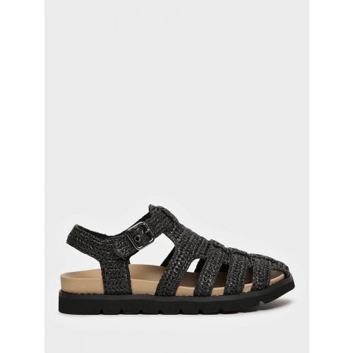 Сандалии черные El Tempo текстиль Женские SL058_02TP-BL-V "SL058_02TP-BL-V" 3