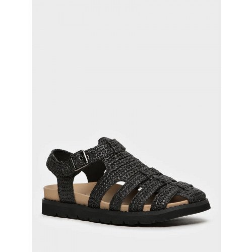 Сандалии черные El Tempo текстиль Женские SL058_02TP-BL-V "SL058_02TP-BL-V" 4