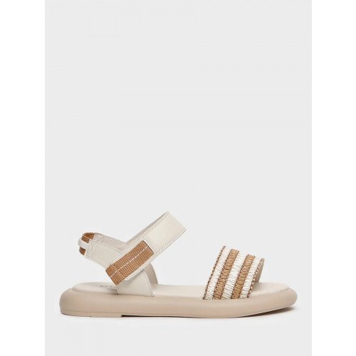 Сандалии молочные El Tempo Кожа натуральная/текстиль Женские SL047_01SP-ML-V "SL047_01SP-ML-V" 3