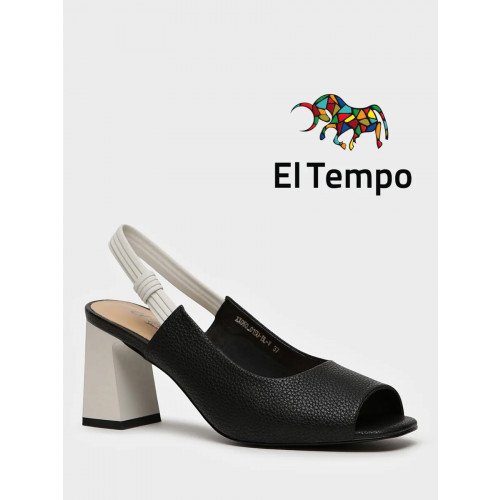 Босоножки черные El Tempo без подкладки Женские XX050_01SU-BL-V "XX050_01SU-BL-V" 1
