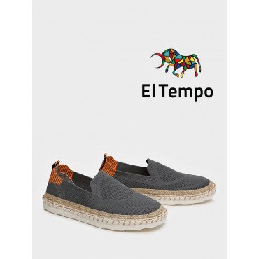Эспадрильи серые El Tempo текстиль Мужские XB010_03TT-GR-L "XB010_03TT-GR-L" 1