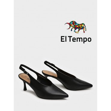 Туфли черные El Tempo без подкладки Женские XX068_01SU-BL-V XX068_01SU-BL-V