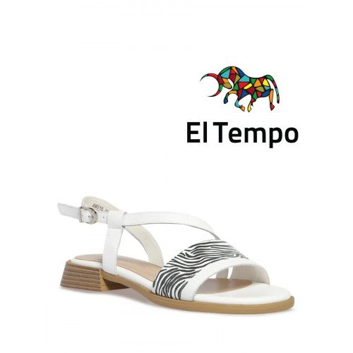 Сандалии летние без каблука зебра Эльтемпо арт: AM018_02_06_SP "AM018_02_06_SP" 1