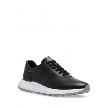 Кроссовки мужские натуральная кожа Арт: CRS380_QA558AC-56L-P742_BLACK "CRS380_QA558AC-56L-P742_BLACK" 1