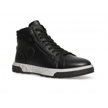 Ботинки мужские натуральная кожа Арт: FL922_5537-W_BLACK "FL922_5537-W_BLACK" 1