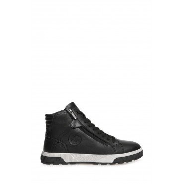 Ботинки мужские натуральная кожа Арт: FL922_5537-W_BLACK "FL922_5537-W_BLACK" 2