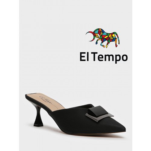 Сабо черные El Tempo кожа натуральная Женские арт:AY038_01SP-BL-V "AY038_01SP-BL-V" 1
