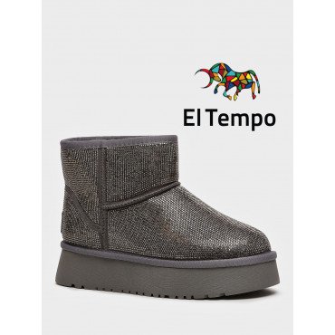 Угги зимнии женские Спилок/шерсть натуральная  Арт: CI010_06CH-GR CI010_06CH-GR