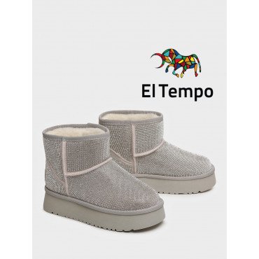 Угги зимнии женские Спилок/шерсть натуральная  Арт: CI010_06CH-SL CI010_06CH-SL 2