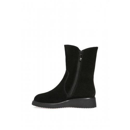 Полусапоги зимнии женские натуральный спилок арт: JS004_10CH-BL "JS004_10CH-BL" 4