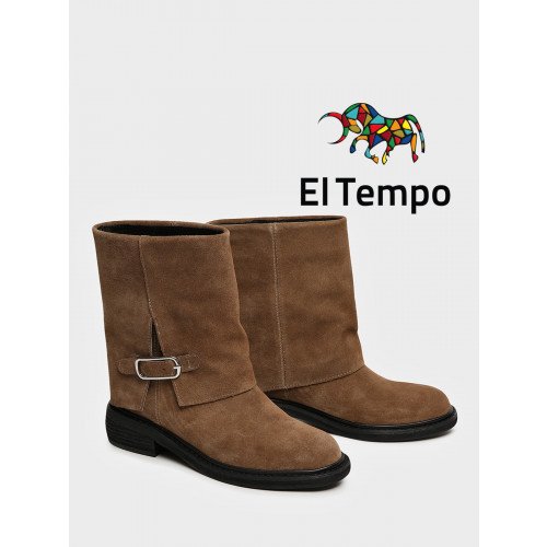 Полусапоги демисезонные женские натуральный спилок арт: NN056_01CB-LB "NN056_01CB-LB" 2