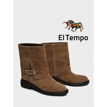 Полусапоги демисезонные женские натуральный спилок арт: NN056_01CB-LB NN056_01CB-LB 2