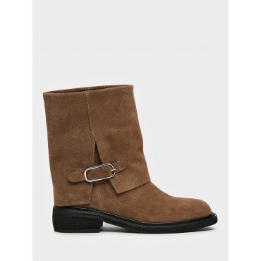 Полусапоги демисезонные женские натуральный спилок арт: NN056_01CB-LB "NN056_01CB-LB" 4