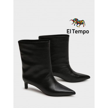 Полусапоги демисезонные женские Кожа натуральная на невысоком каблуке арт:RH027_02KB-BL RH027_02KB-BL 2