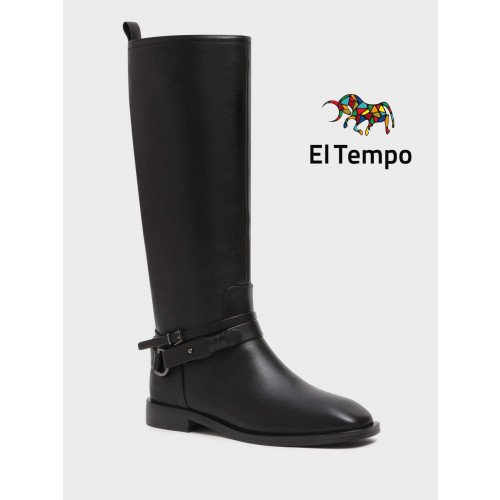 Сапоги женские демисезонные Кожа натуральная на низком каблуке арт.:LX083_02KB-BL "LX083_02KB-BL" 1