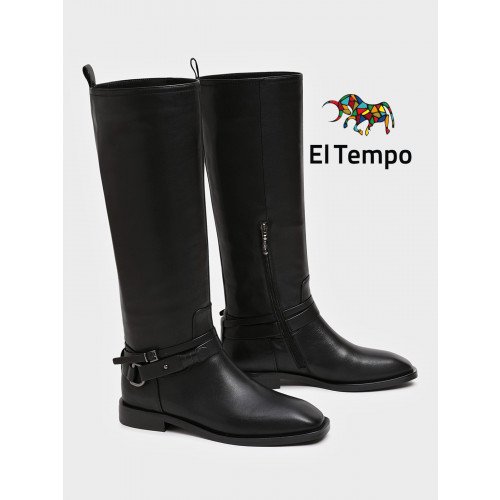 Сапоги женские демисезонные Кожа натуральная на низком каблуке арт.:LX083_02KB-BL "LX083_02KB-BL" 2