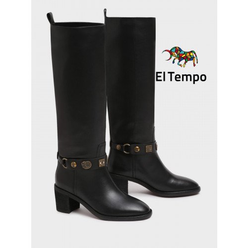 Сапоги женские демисезонные Кожа натуральная на каблуке арт.:LX087_02KB-BL "LX087_02KB-BL" 2