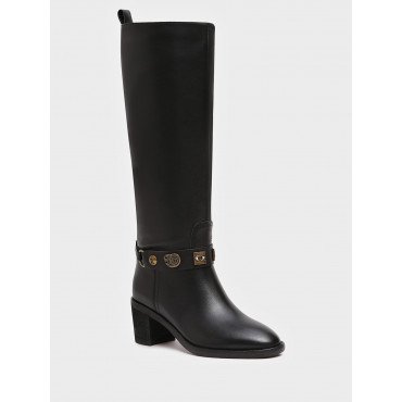 Сапоги женские демисезонные Кожа натуральная на каблуке арт.:LX087_02KB-BL "LX087_02KB-BL" 3