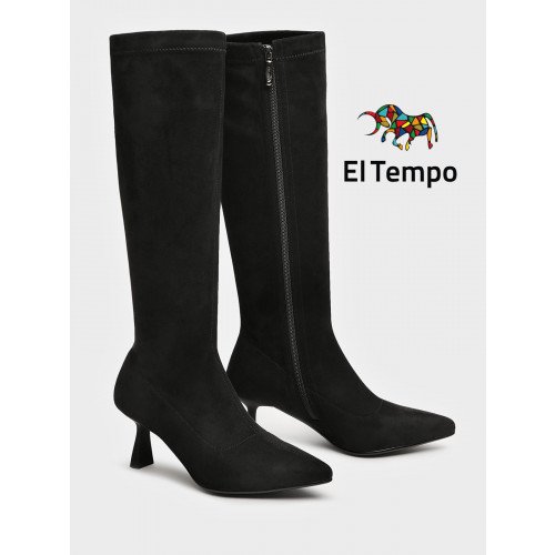 Сапоги женские демисезонные текстильные на низком каблуке арт.:YZ023_03TB-BL "YZ023_03TB-BL" 2