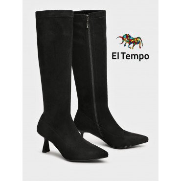 Сапоги женские демисезонные текстильные на низком каблуке арт.:YZ023_03TB-BL YZ023_03TB-BL 2